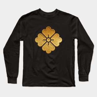 Gold Hana Kaku Kamon Long Sleeve T-Shirt